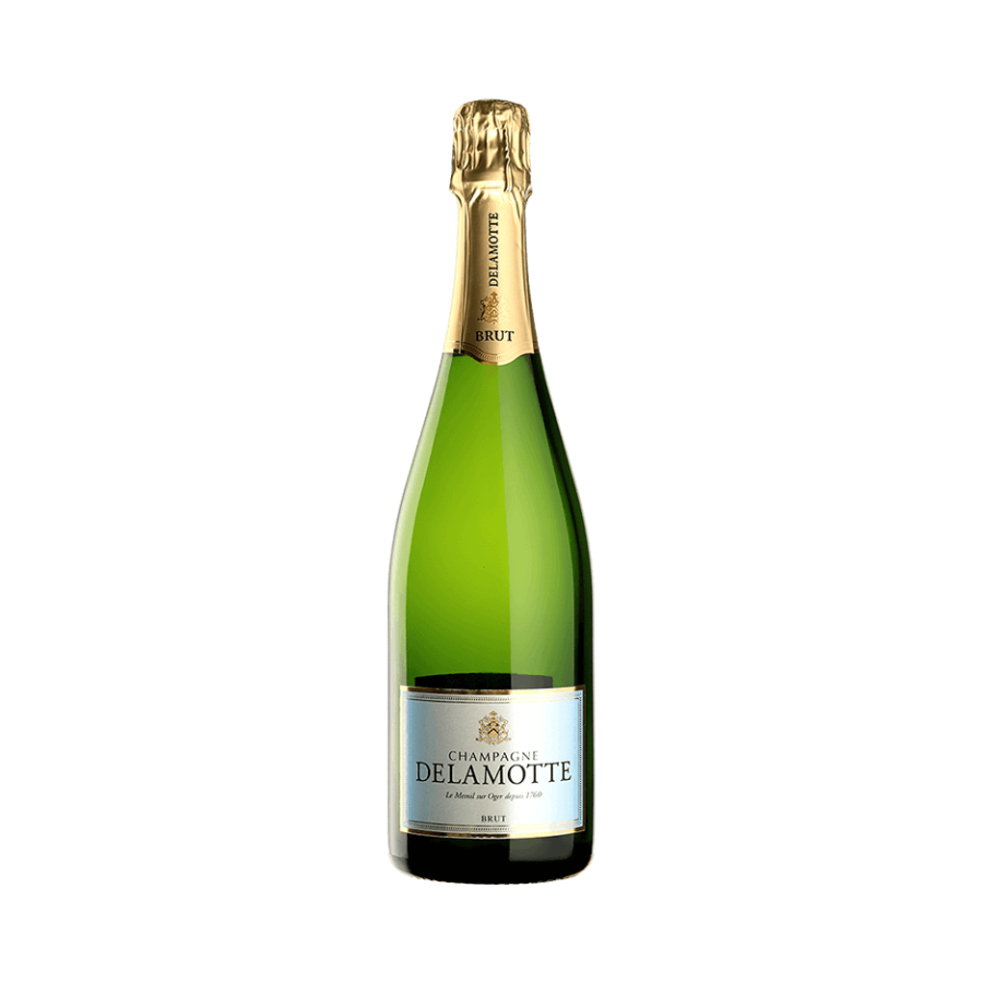 Champagne Delamotte - Un grand classique champenois, alliant finesse et fraîcheur. Bulles élégantes et équilibre parfait pour toutes les occasions.