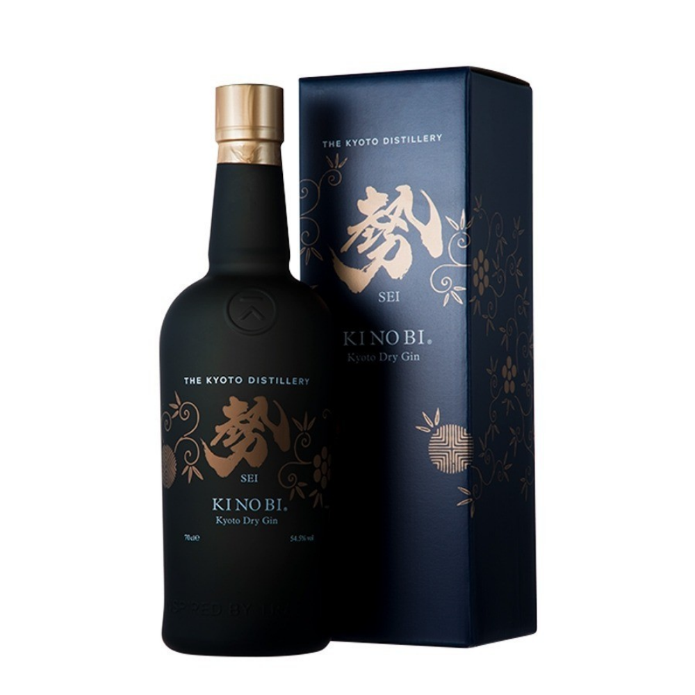 Gin KI NO BI SEI - Kyoto Dry Gin d'exception, titrant à 54,5%. Un concentré d'élégance japonaise aux notes d'agrumes, d'épices et de yuzu.
