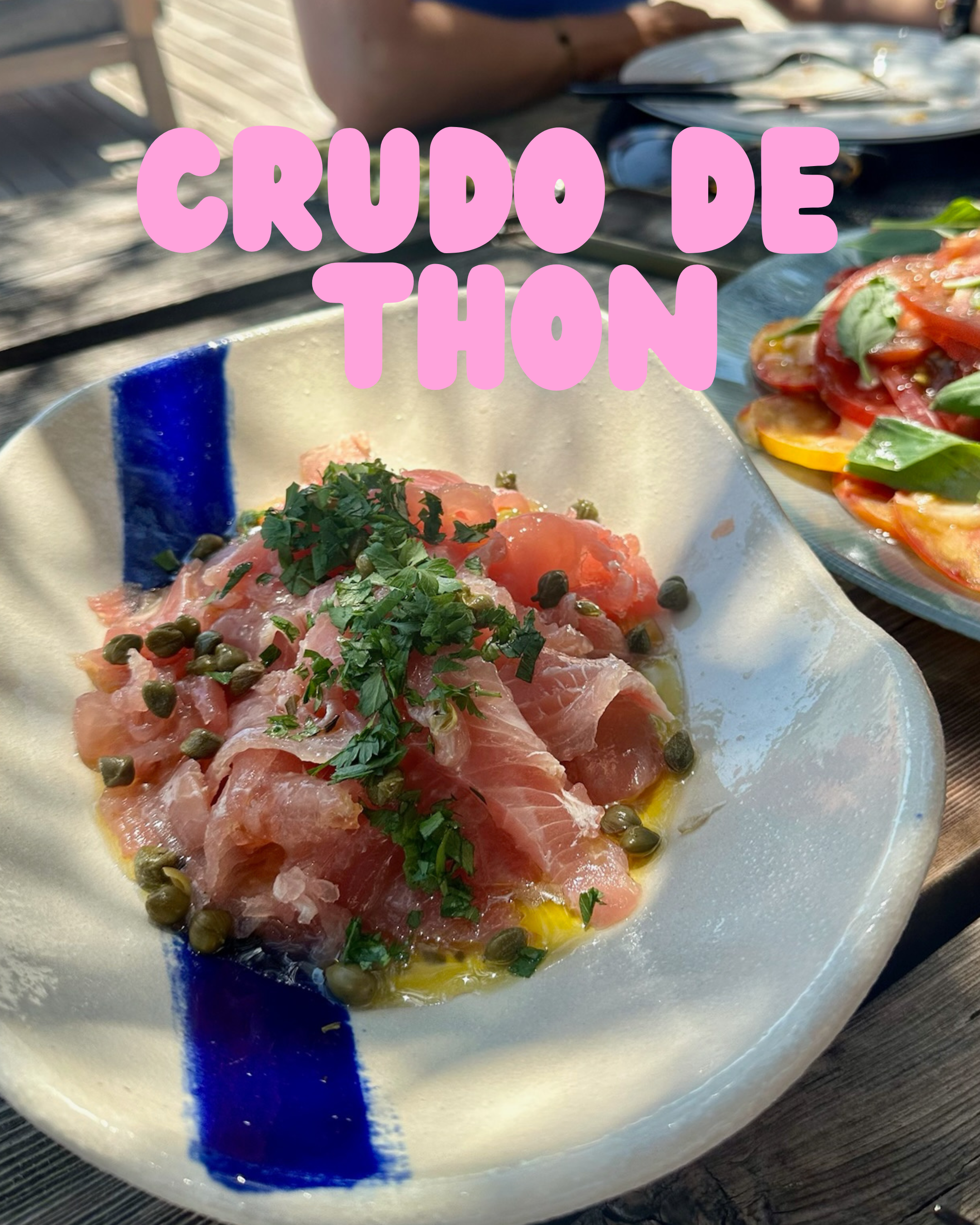 Crudo de thon