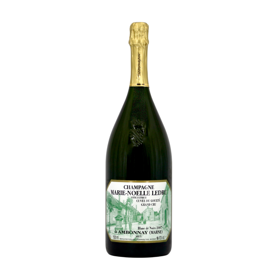 Marie-Noëlle Ledru Cuvée du Goutte 2008 – un champagne vineux et structuré, aux notes briochées et fruits blancs mûrs