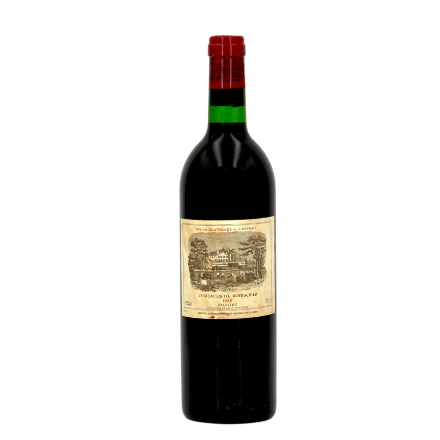 Château Lafite Rothschild 1980 – un grand Pauillac classique, aux tanins fondus et aux arômes subtils de cèdre, tabac et cassis