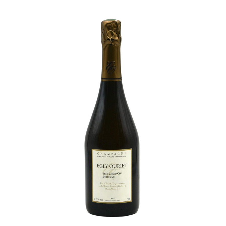 Egly-Ouriet Grand Cru Brut Millésime 2002 – un champagne vineux et racé, à la texture soyeuse et aux arômes complexes de fruits secs et brioche