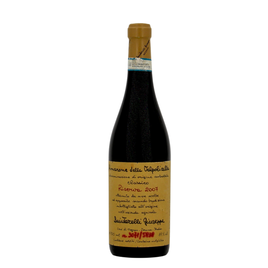 Giuseppe Quintarelli Amarone 2007 – un vin vénitien iconique, puissant et velouté, aux notes de cerise noire, cacao et épices douces