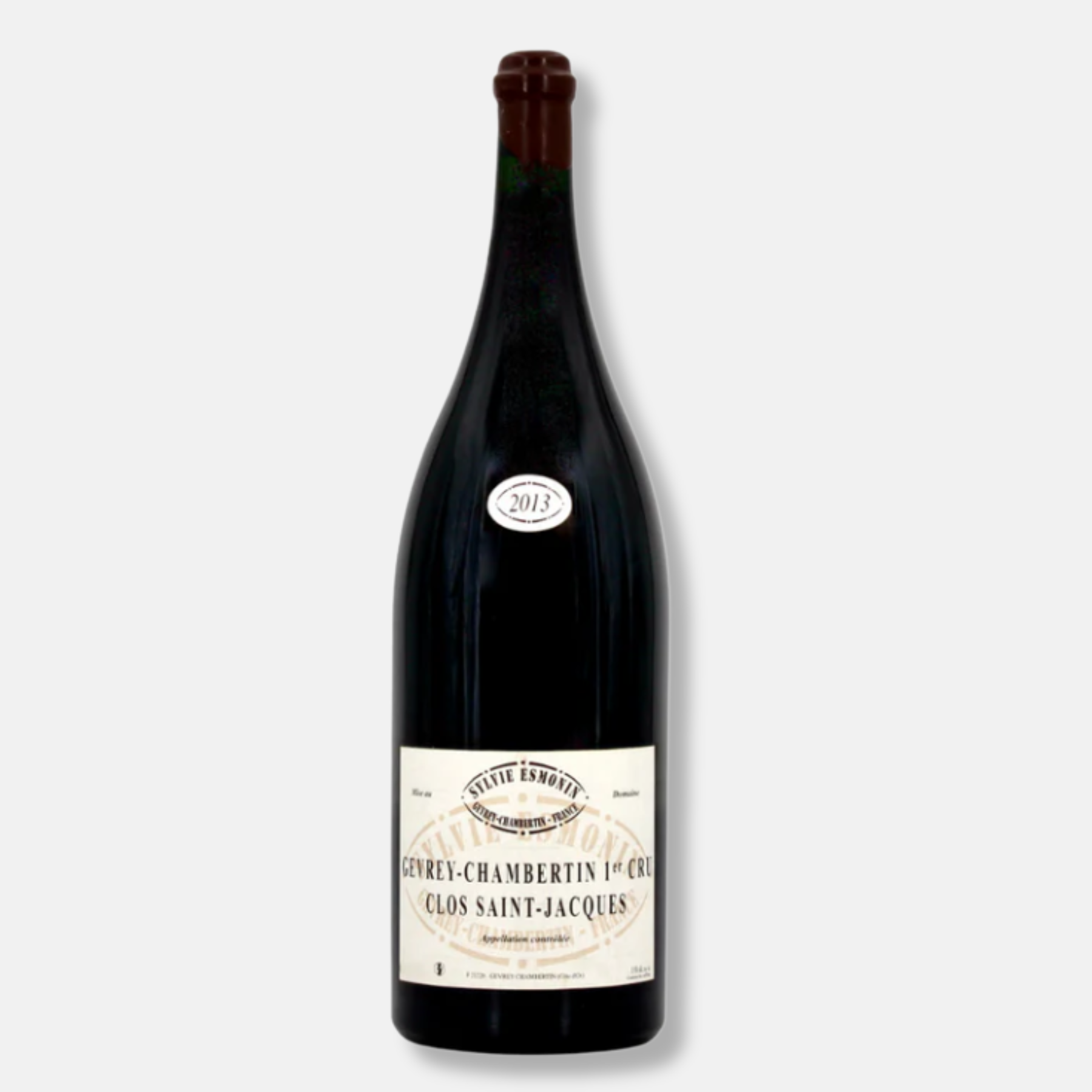 Bouteille de Gevrey-Chambertin 1er Cru Clos Saint-Jacques  2013 du Domaine Sylvie Esmonin de 3L.