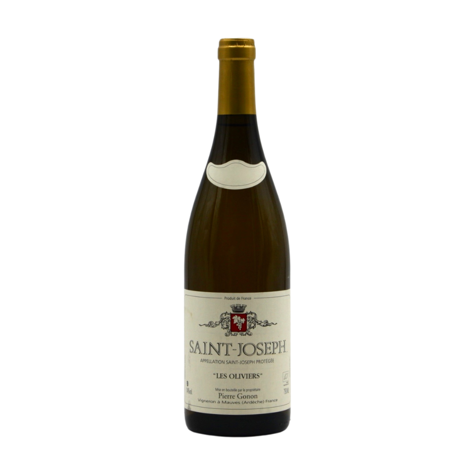 Pierre Gonon Saint-Joseph Les Oliviers 2018 – un blanc élégant et minéral, aux arômes de fruits à chair blanche, d’amande fraîche et de fleurs d’acacia