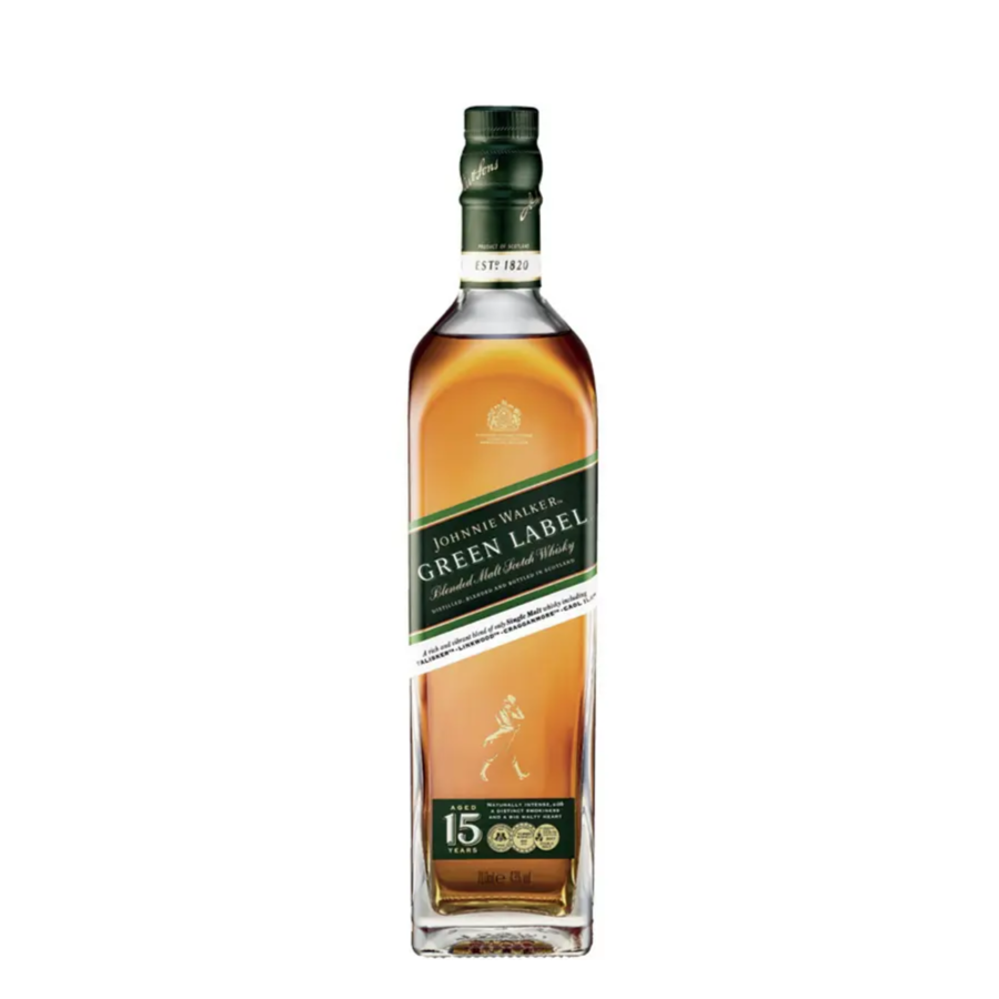 Green Label - 15 ans d'âge - Johnnie Walker - 0,70L
