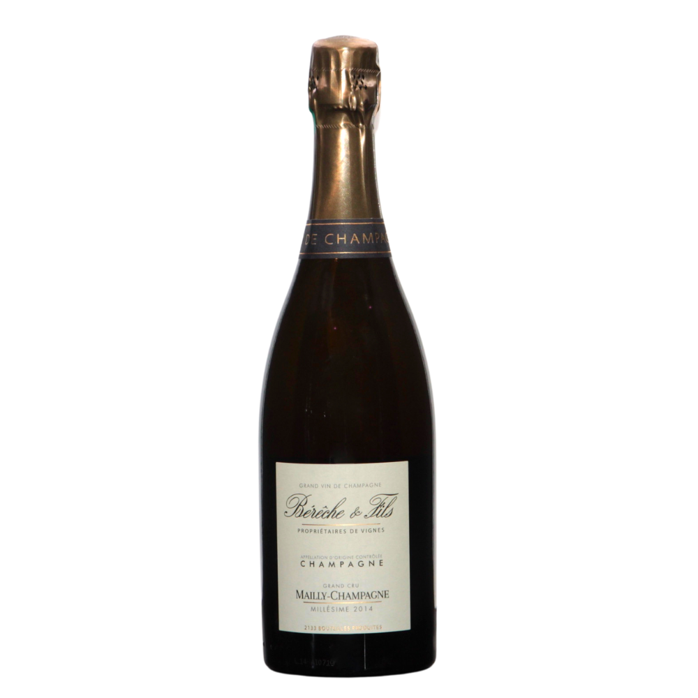 champagne Bérêche et Fils Mailly Grand Cru 2014, une cuvée raffinée aux bulles élégantes, parfaite pour les grandes occasions