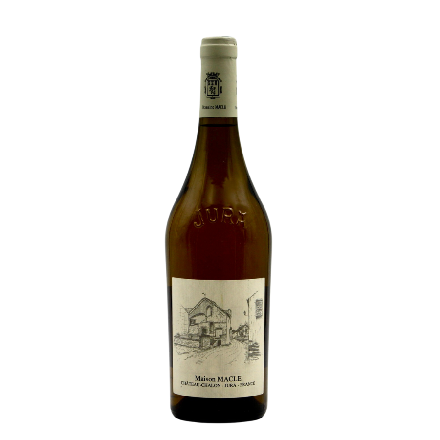 Bouteille de Côtes du Jura 2015 de Macle, un vin blanc aux arômes oxydatifs typiques du Jura.