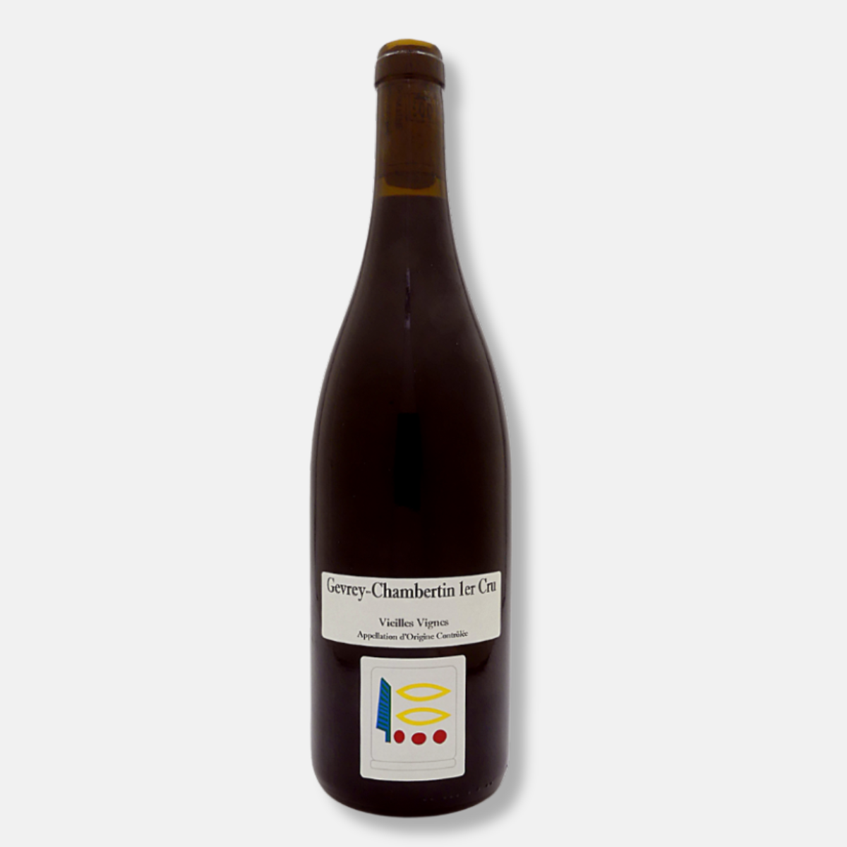 Bouteille de gevrey chambertin premier cru vieilles vignes du domaine prieuré roch