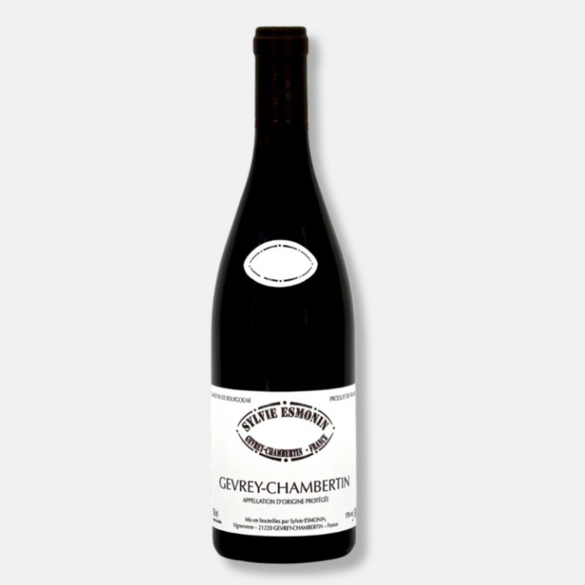 bouteille de gevrey chambertin AOC du domaine de Sylvie esmonin 