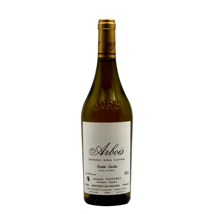 Bouteille de Jacques Puffeney Arbois Cuvée Sacha 2014, un vin du Jura riche et intense