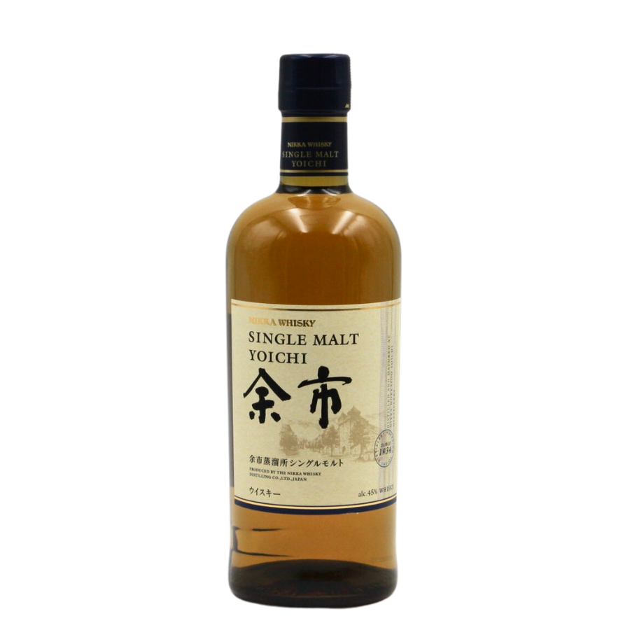 Yoichi Nikka Whisky 70cl - Single malt japonais au caractère tourbé et boisé, avec des notes de fruits secs et d'épices