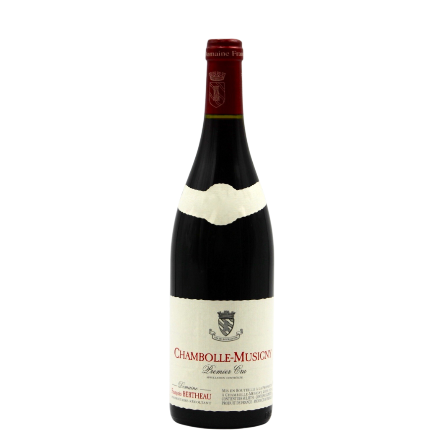 Domaine Bertheau Chambolle-Musigny 2019 – un Pinot Noir fin et délicat, avec des notes de framboise, de violette et une belle fraîcheur en bouche.