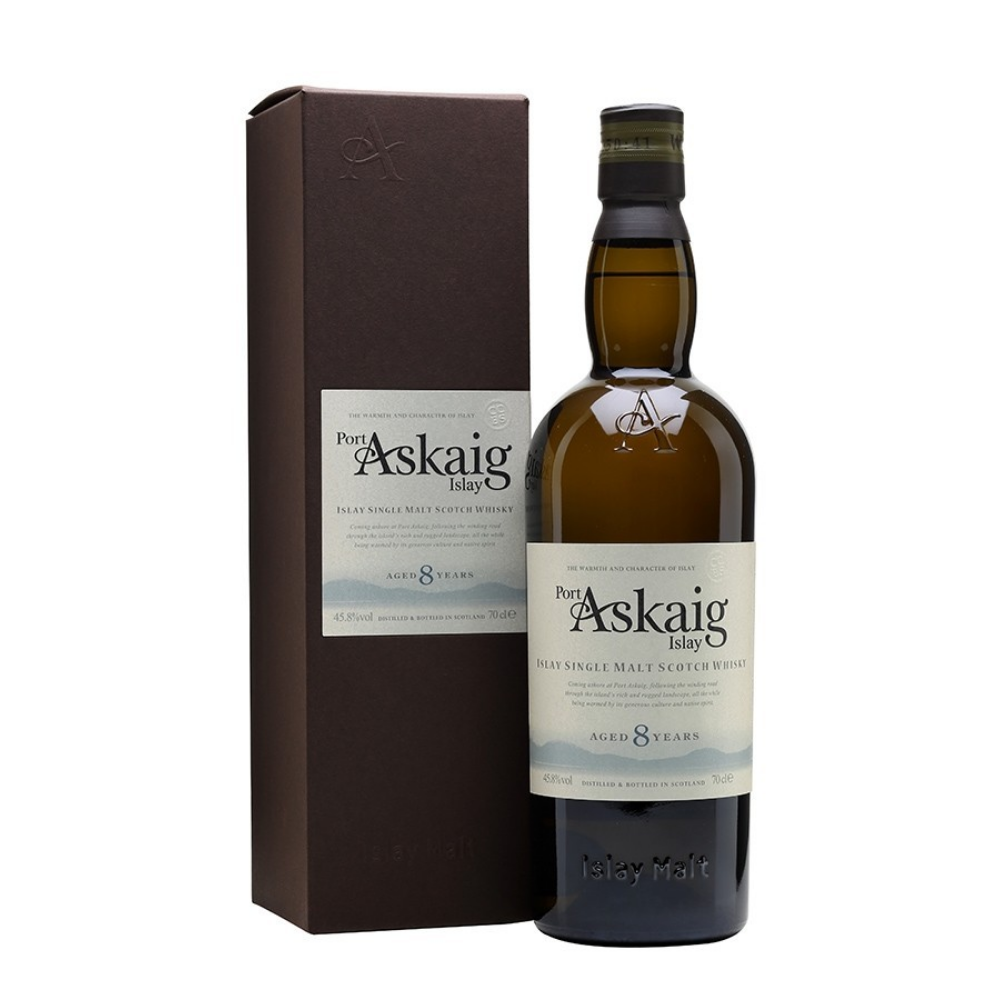  Bouteille de whisky Askaig 8 ans 0,7L avec son coffret