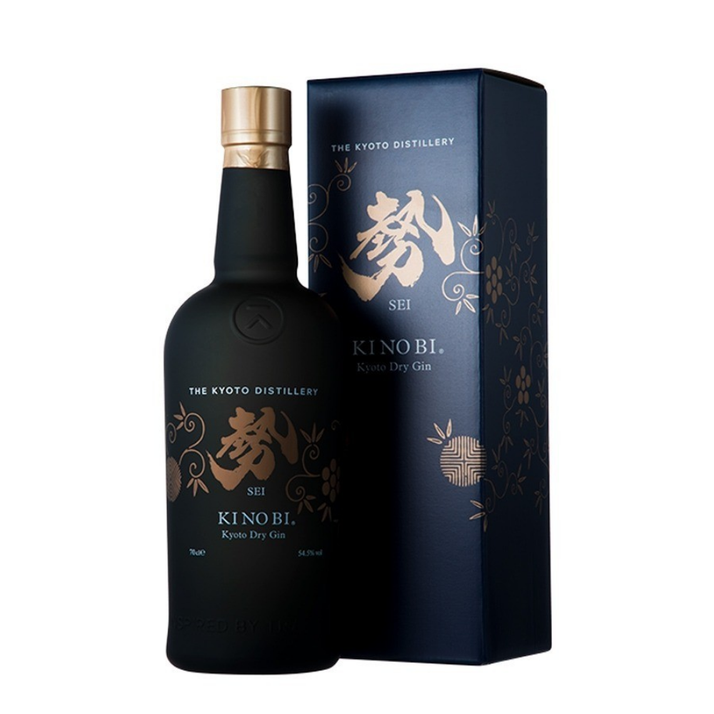 Gin KI NO BI SEI - Kyoto Dry Gin d'exception, titrant à 54,5%. Un concentré d'élégance japonaise aux notes d'agrumes, d'épices et de yuzu. 