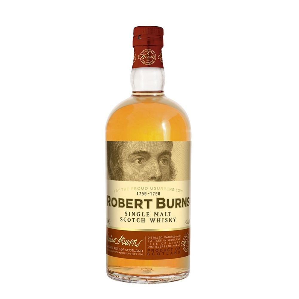 Bouteille de whisky Robert Burns Single Malt 0,7L Écosse